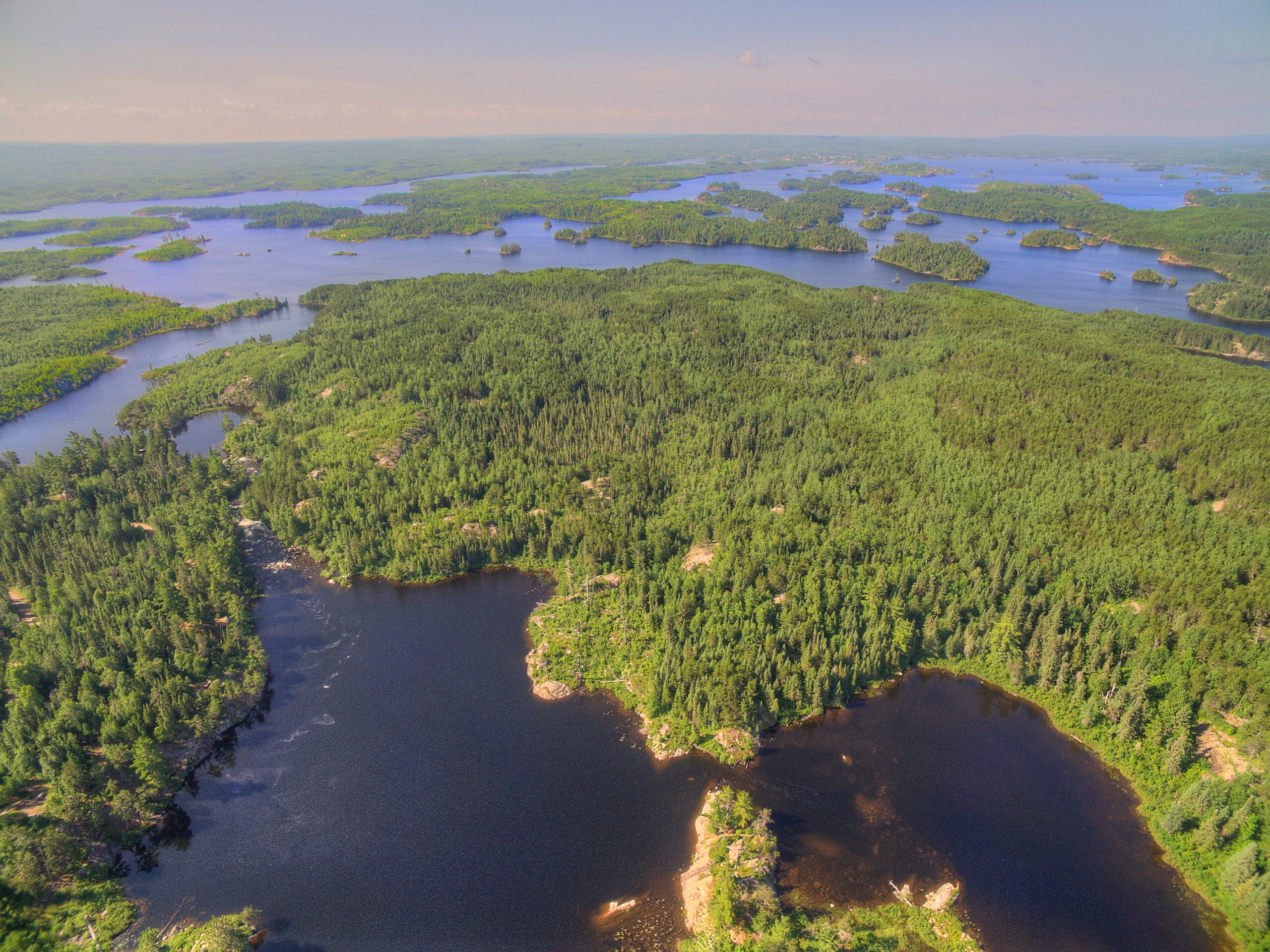 Gunflint Trail in Northern Minnesota seen from Above by DroneRoc