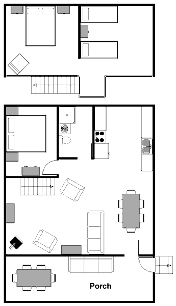 Lodgepole Pine Cabin 3 Floor Plan